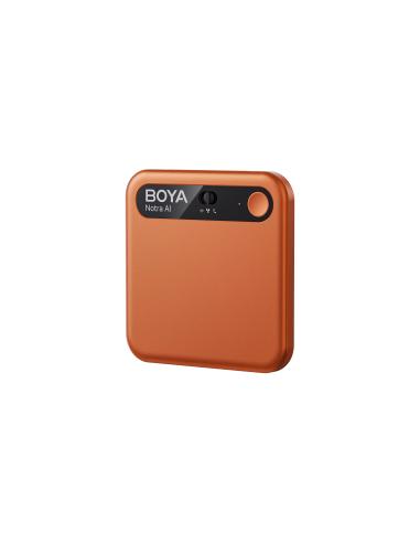 Boya Notra Grabadora de Voz IA Naranja para ambiente, llamdas y bluetooth