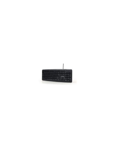 Gembird KB-U-103 teclado USB Inglés de EE. UU. Negro