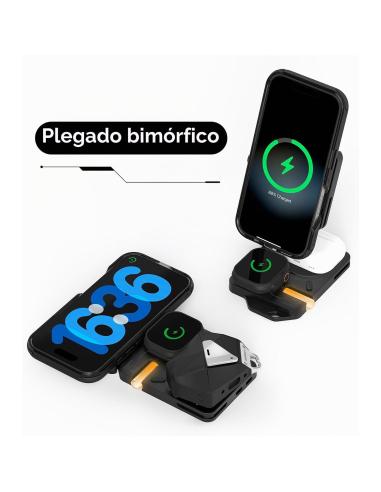 Aulumu Estación de Carga inalámbrica 4 en 1 M01 Compatible con MagSafe