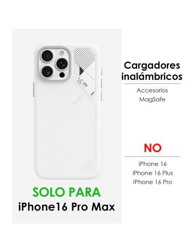Aulumu A16 MagSafe iPhone 16 Pro Max Funda Blanca