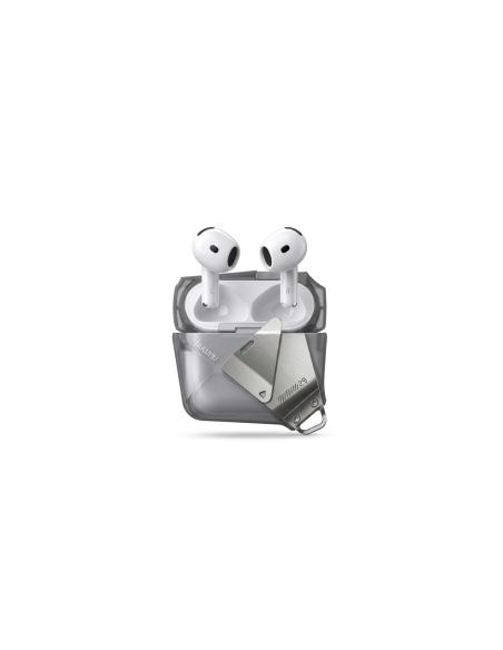 Aulumu A29 Geo para AirPods 4 Funda Gris