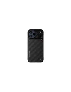 Aulumu A18 Aramid Fiber iPhone 18 Pro Max Funda Negra