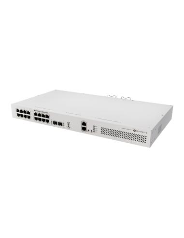 Mikrotik CRS418-8P-8G-2S+RM Cloud Router/Sw L2/L3 Gigabit Ethernet (10/100/1000) Energía sobre Ethernet (PoE) 1U