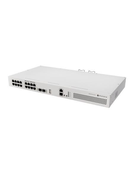 Mikrotik CRS418-8P-8G-2S+RM Cloud Router/Sw L2/L3 Gigabit Ethernet (10/100/1000) Energía sobre Ethernet (PoE) 1U