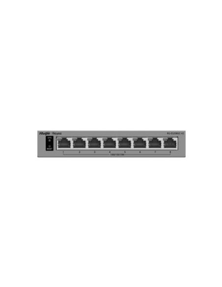 Ruijie Networks RG-ES208GC-V2 switch Gestionado L2 Gigabit Ethernet (10/100/1000) Gris