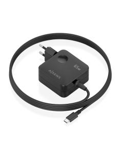AISENS Cargador GaN 65W PD3.0 1xUSB-C 1.5m, negro