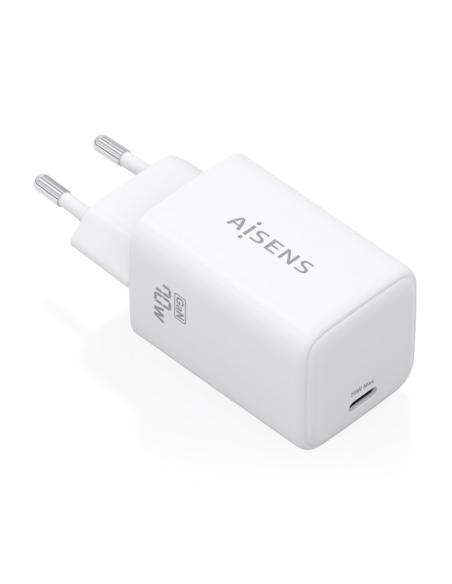 AISENS Cargador GaN 70W, 1xUSB-C PD3.2 QC4.0, blanco