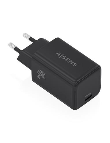 AISENS Cargador GaN 70W, 1xUSB-C PD3.2 QC4.0, negro