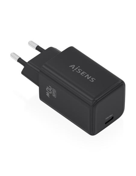 AISENS Cargador GaN 70W, 1xUSB-C PD3.2 QC4.0, negro