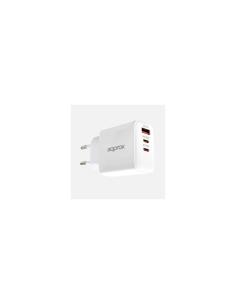 Approx Cargador rápido USB-A & USB-C 35W + Cable 2