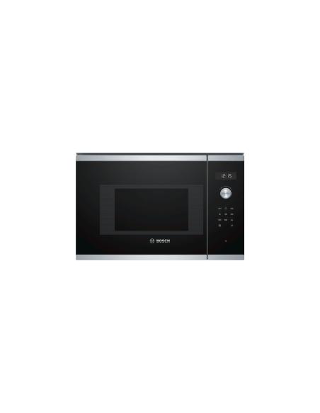 Bosch Serie 6 BFL524MS0 microondas Negro, Acero inoxidable Solo microondas Integrado 20 L 800 W