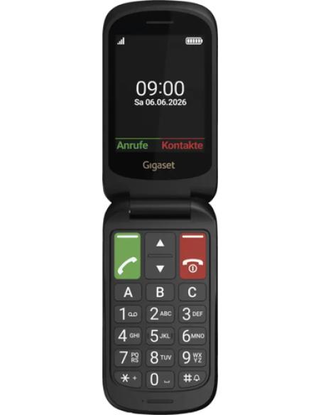 Gigaset GL40 7,11 cm (2.8") 88 g Negro Teléfono para personas mayores