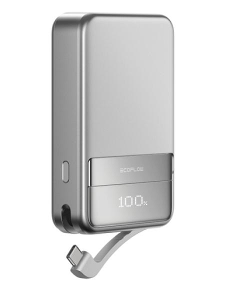 EcoFlow EF-RAPID5000-EU batería externa Ión de litio 5000 mAh Cargador inalámbrico Plata