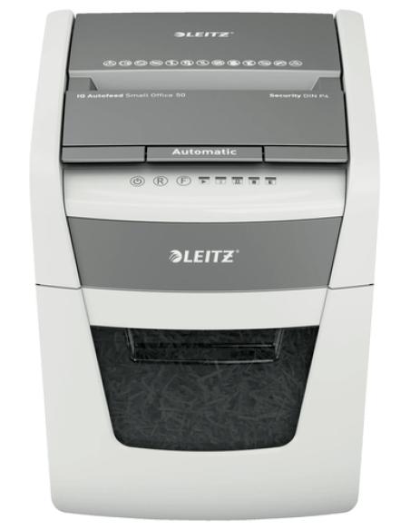 Leitz Destructora automática para pequeña oficina IQ Autofeed 50X P4