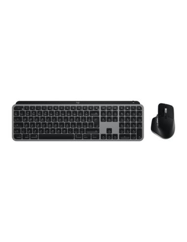Logitech Master MX Keys S Combo for Mac teclado Ratón incluido Hogar / Oficina RF Wireless + Bluetooth QWERTY Internacional de E